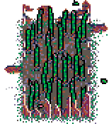 Third fennel patch only slightly nibbled, positioned slightly right of centre in open ground, above the 'New Gardens' info box in Spring Garden