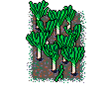 Third fennel patch only slightly nibbled, positioned slightly right of centre in open ground, above the 'New Gardens' info box in Winter Garden