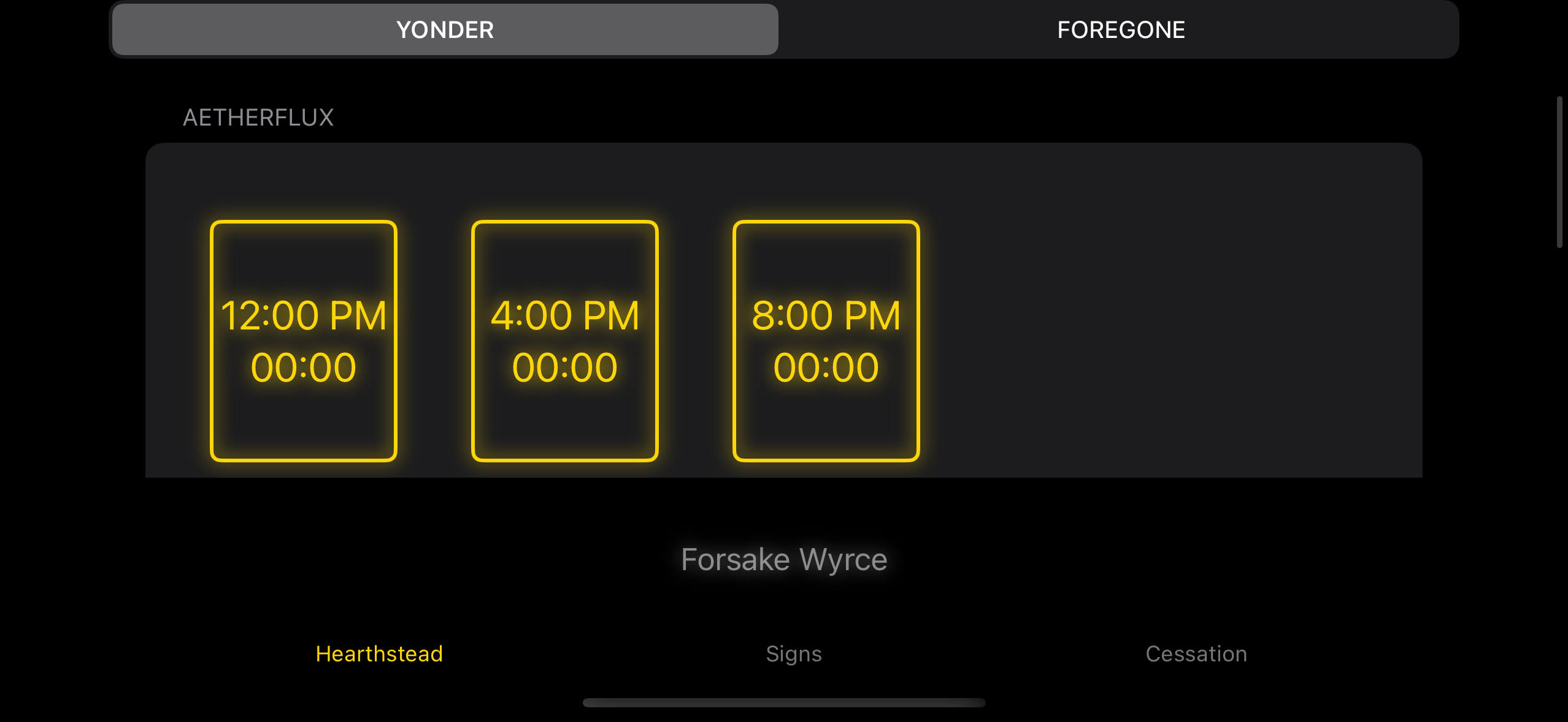Receive reminders at set hours throughout the day to take thy physick
