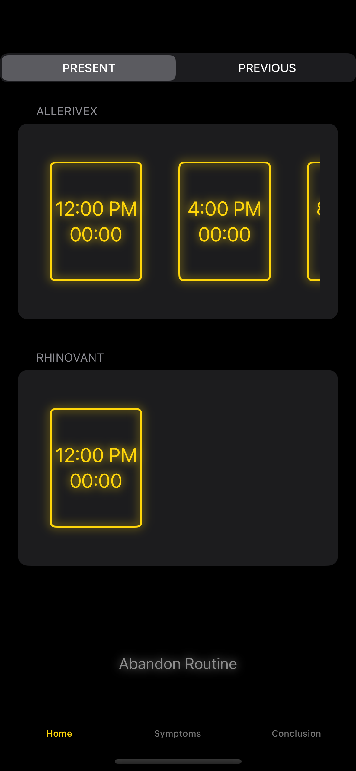 Receive reminders at timed intervals throughout the day to take your medication