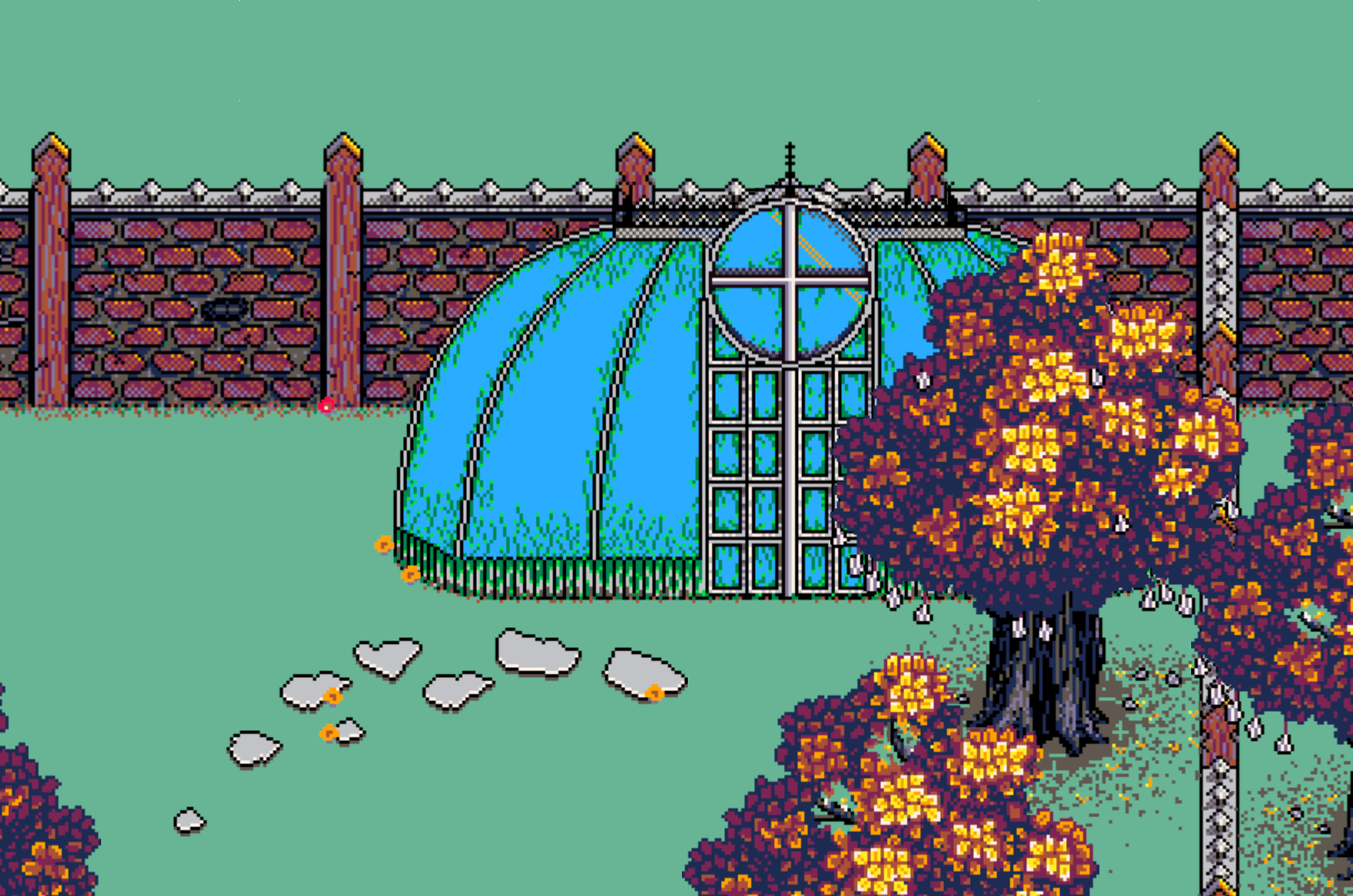 Poster graphic for Fowling Up My Lawn on a desktop computer (dark mode)